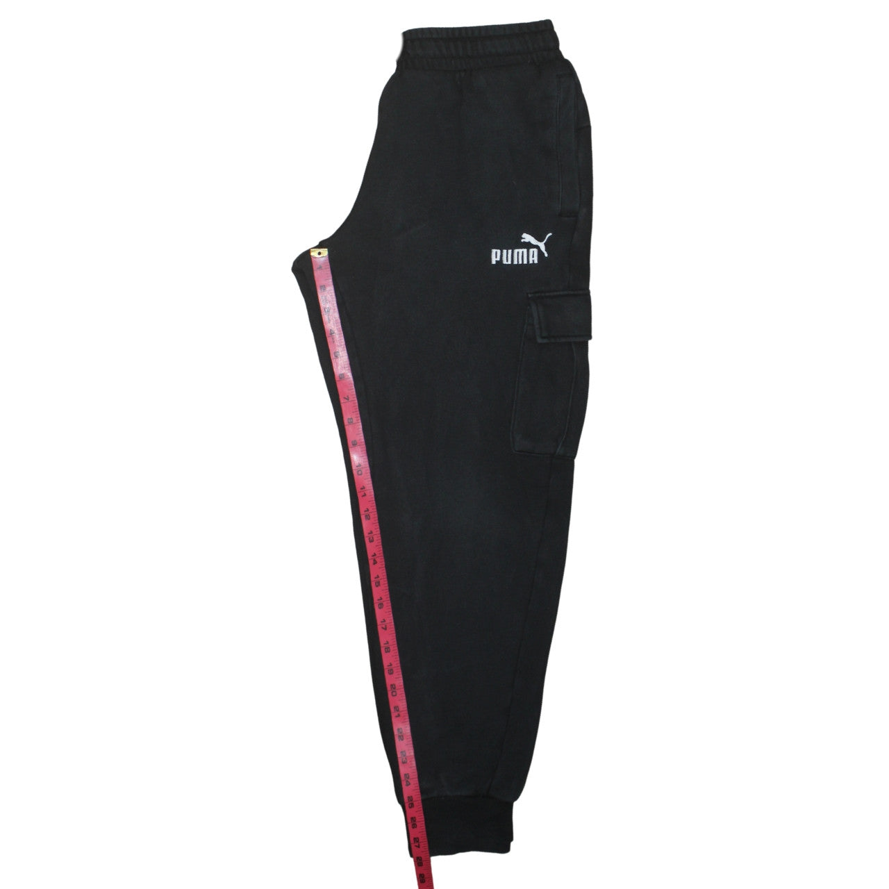 Puma Men's Black Cargo Jogger Trousers Size M Regular Fit