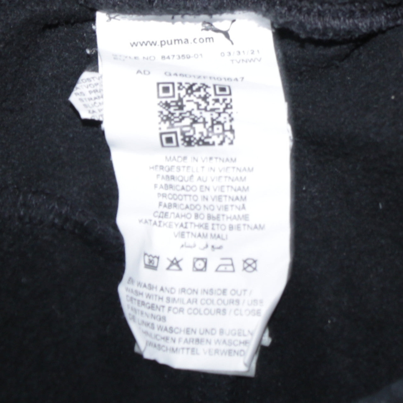 Puma Men's Black Cargo Jogger Trousers Size M Regular Fit