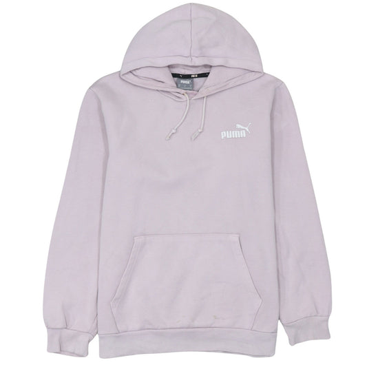 Puma Women Lilac Pullover Hoodie Medium Cotton Blend Casual