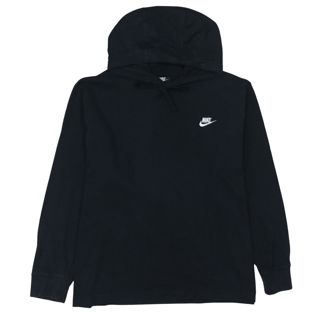 Nike Men's Black XL Pullover Hoodie Lightweight Cotton Sportswear