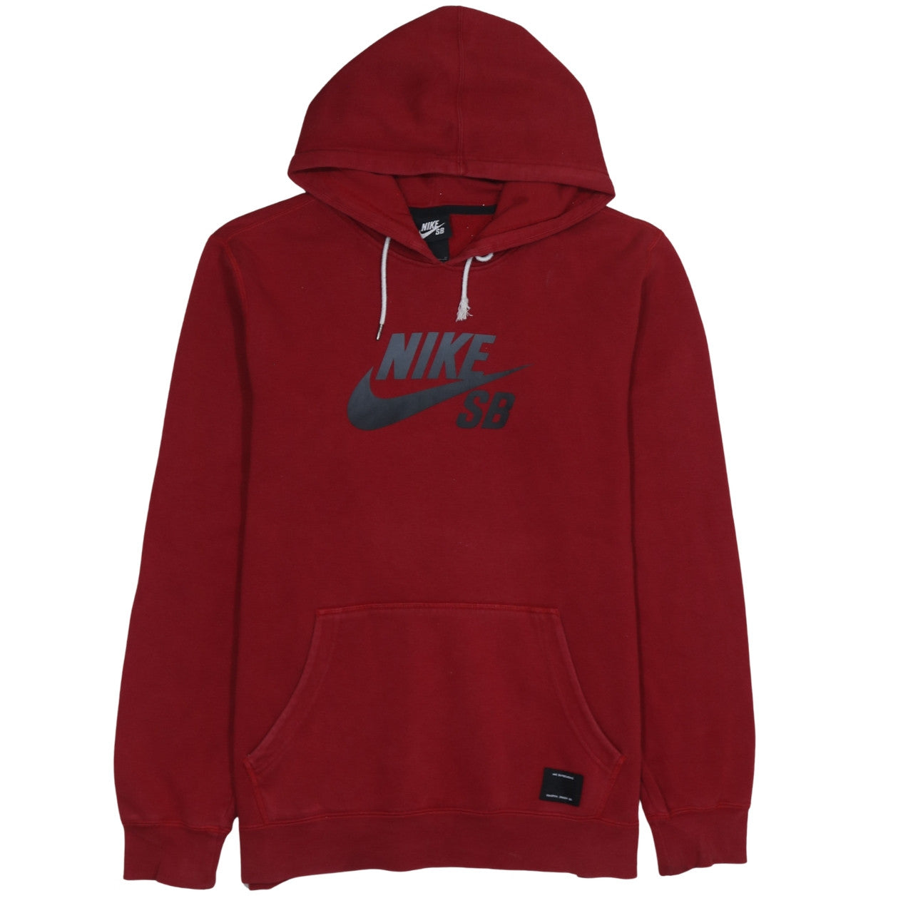 Nike SB Men's Red Pullover Hoodie Size M Graphic Skate Sweatshirt