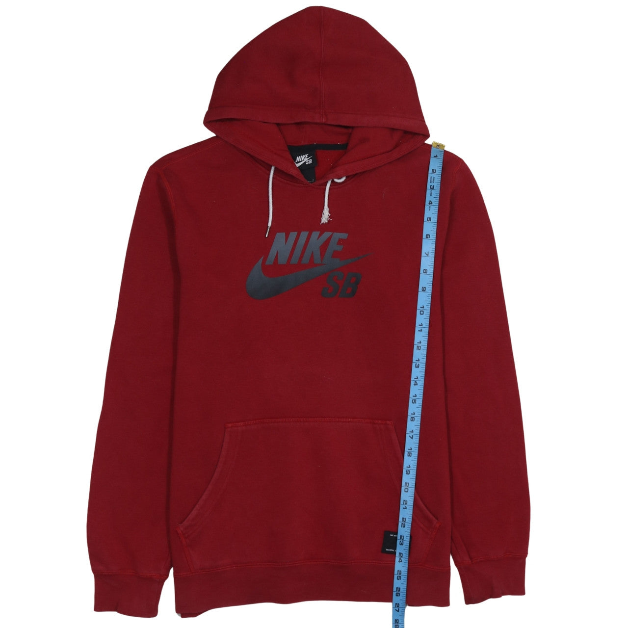 Nike SB Men's Red Pullover Hoodie Size M Graphic Skate Sweatshirt