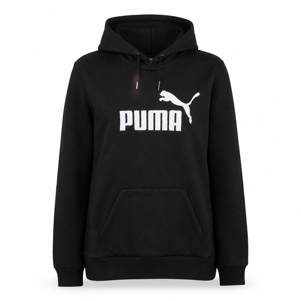 PUMA Womens Black Hoodie Size 10 Pullover Hooded Sweatshirt