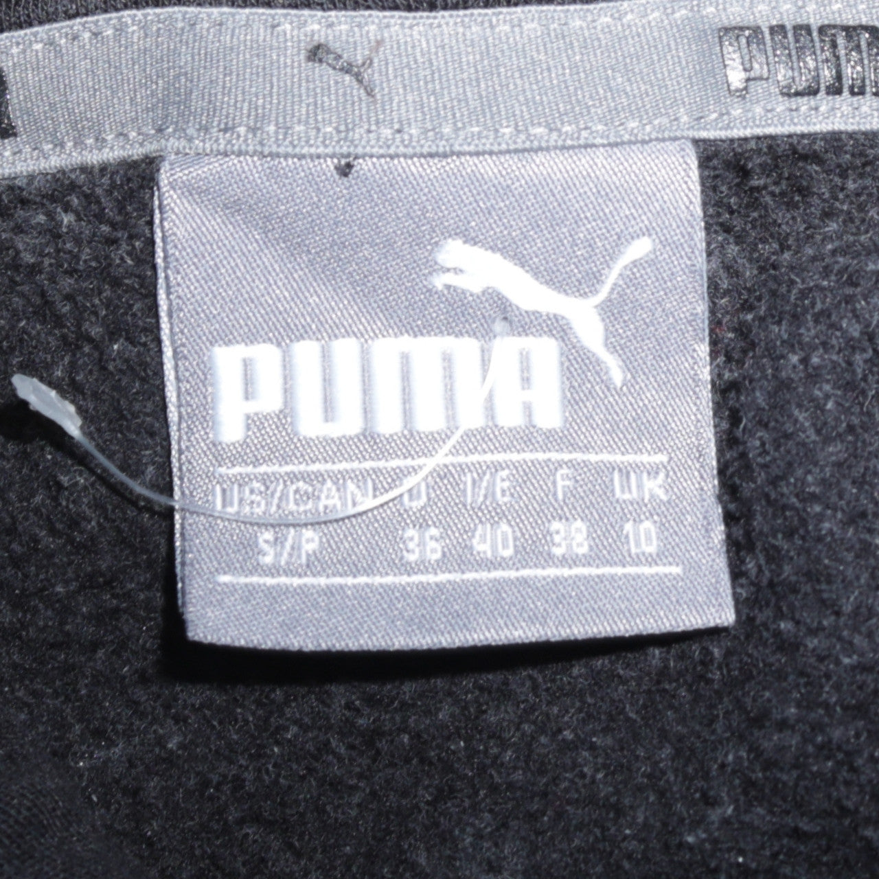 PUMA Womens Black Hoodie Size 10 Pullover Hooded Sweatshirt