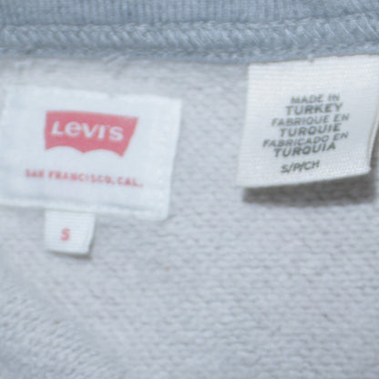 Levi's Mens Grey Sweatshirt S Regular Fit Crew Neck Logo Pullover