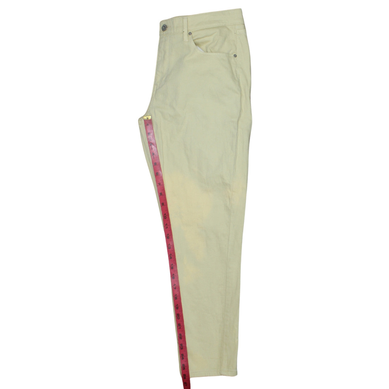 Levi's Women's Beige High Rise Demi Curve Straight Jeans Size 31