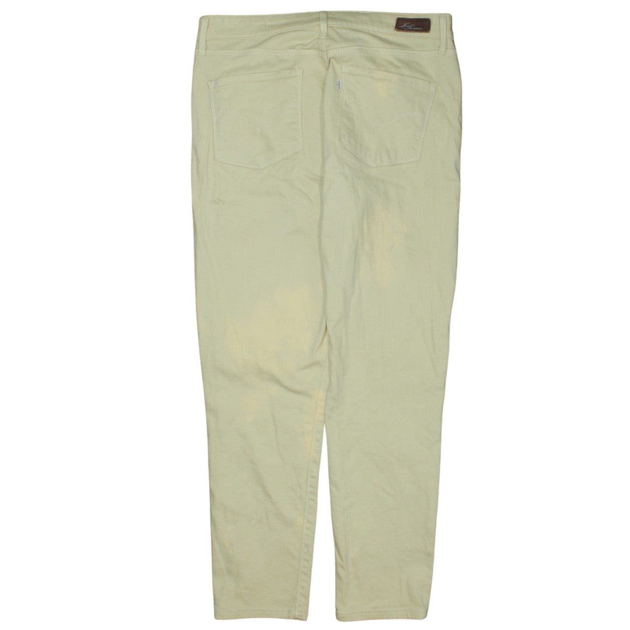 Levi's Women's Beige High Rise Demi Curve Straight Jeans Size 31