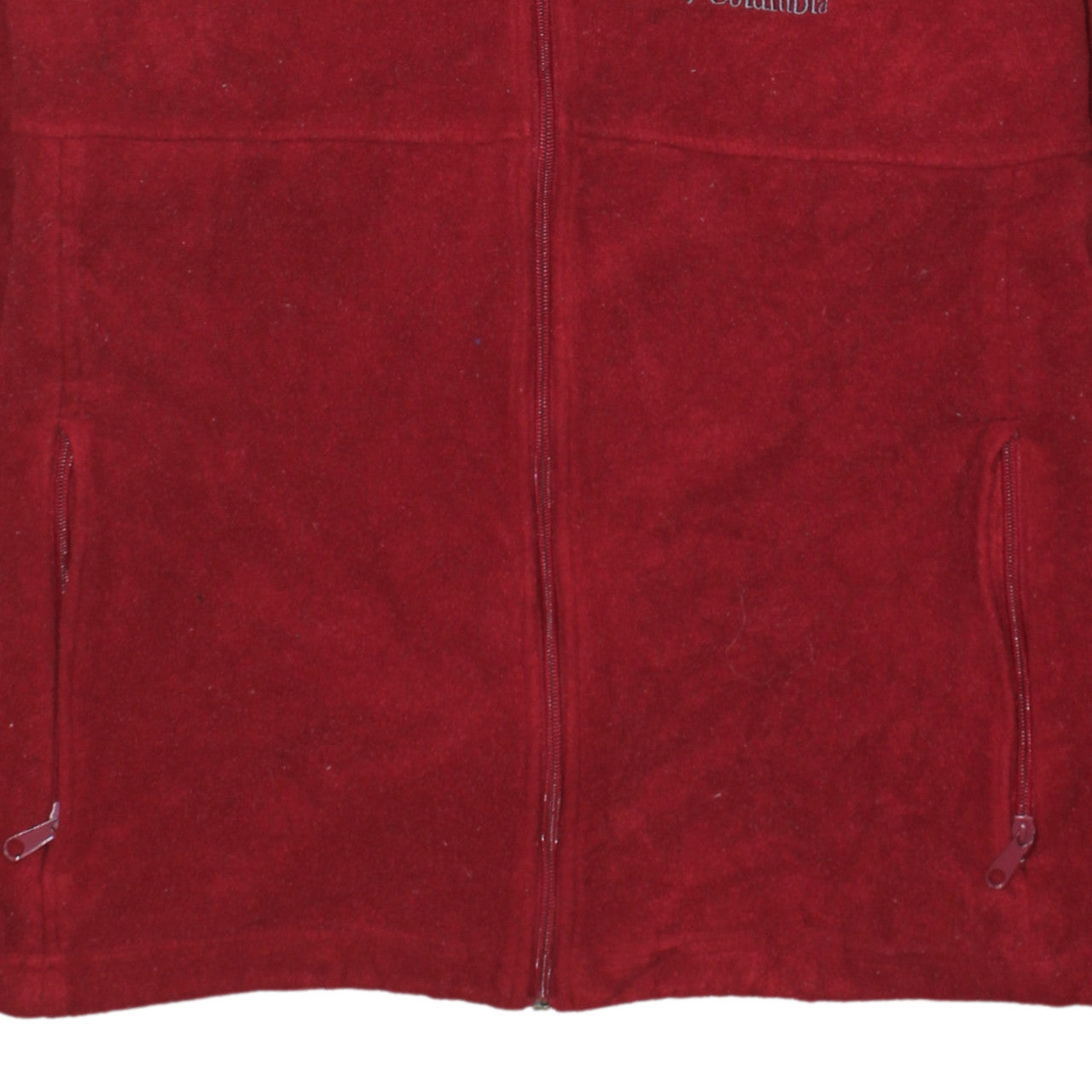 Columbia Men's Red Fleece Full Zip Jacket XL Outdoor Casual