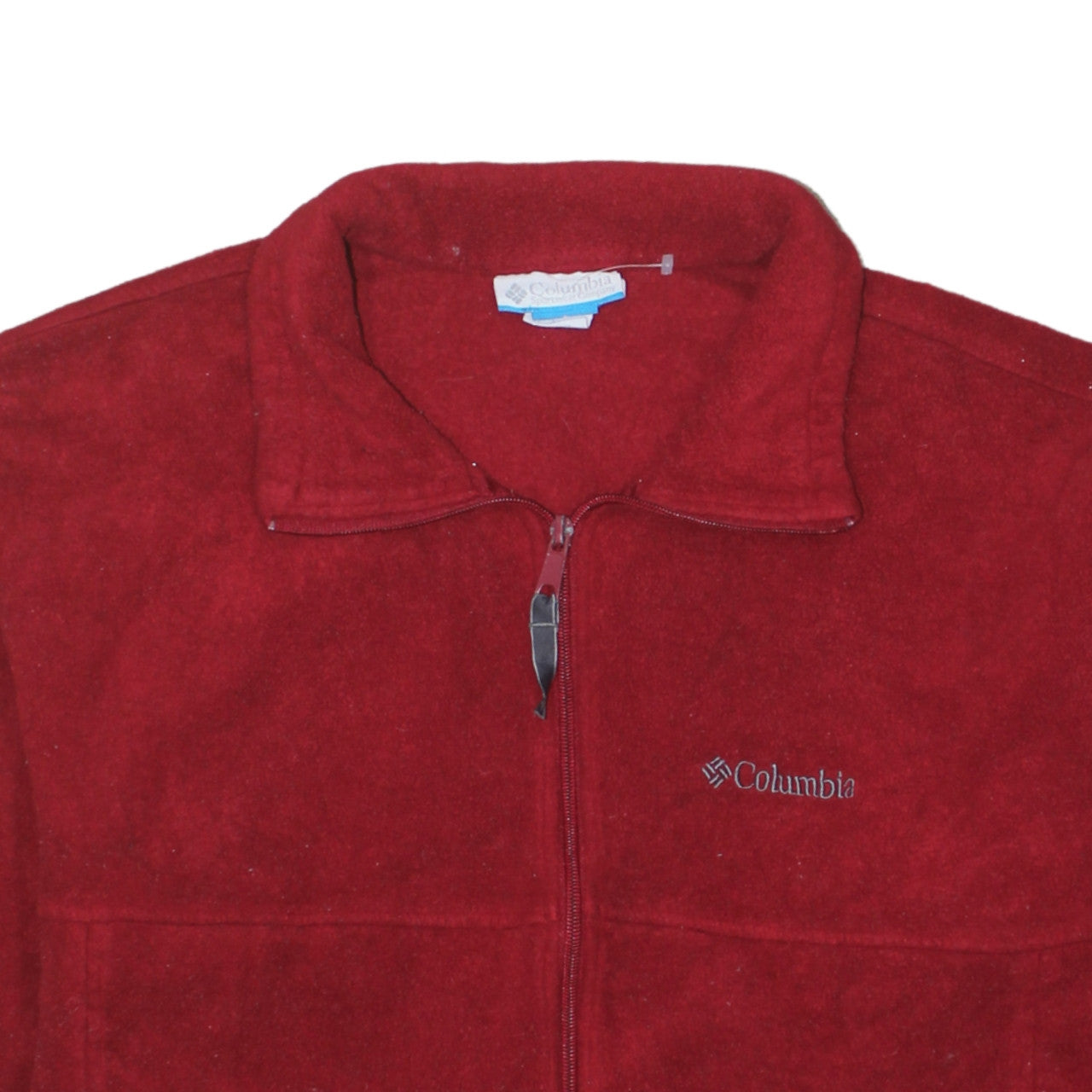 Columbia Men's Red Fleece Full Zip Jacket XL Outdoor Casual
