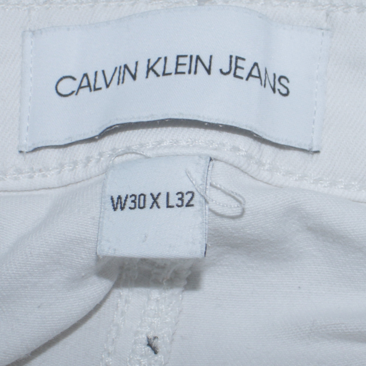 Calvin Klein Jeans Womens White Slim Fit Stretch Skinny Jeans W30 L32