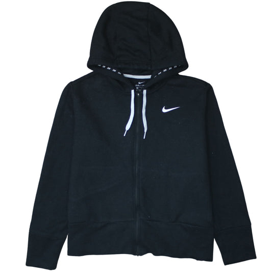 Nike Mens Black Dri-Fit Full Zip Hoodie L Hooded Sweatshirt