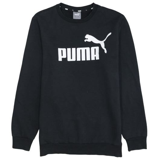 Puma Men's Black Small Crew Neck Pullover Sweatshirt