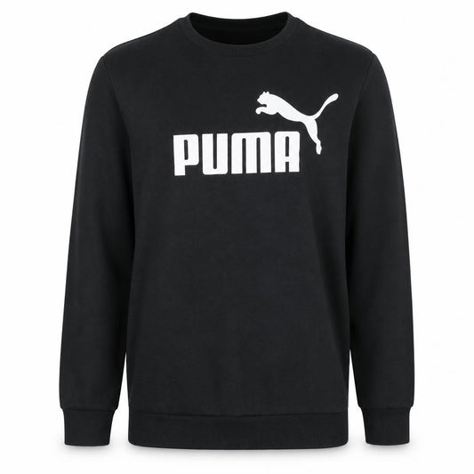 Puma Men's Black Small Crew Neck Pullover Sweatshirt
