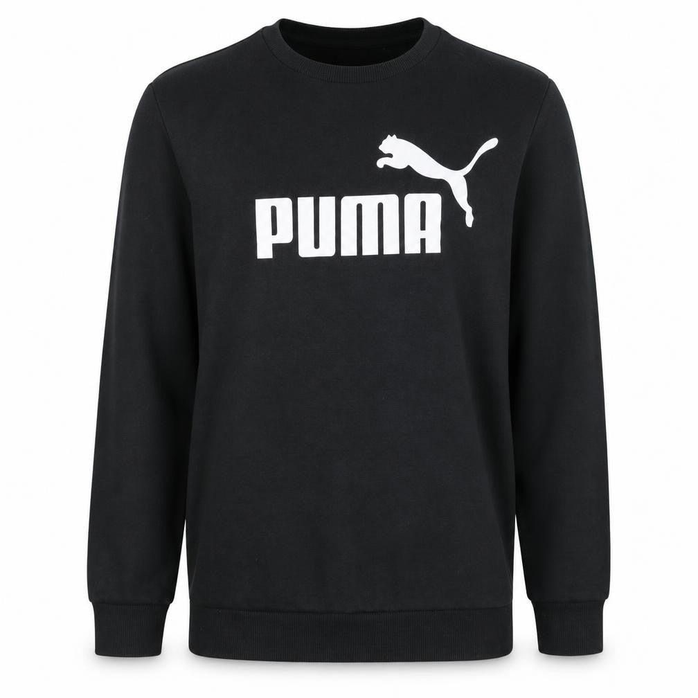 Puma Men's Black Small Crew Neck Pullover Sweatshirt