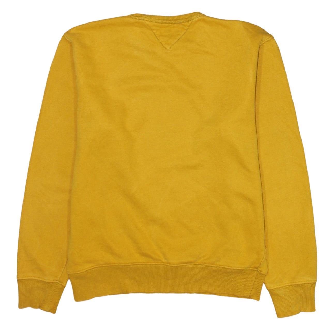 Tommy Jeans Men's Yellow Logo Crew Neck Sweatshirt Size S
