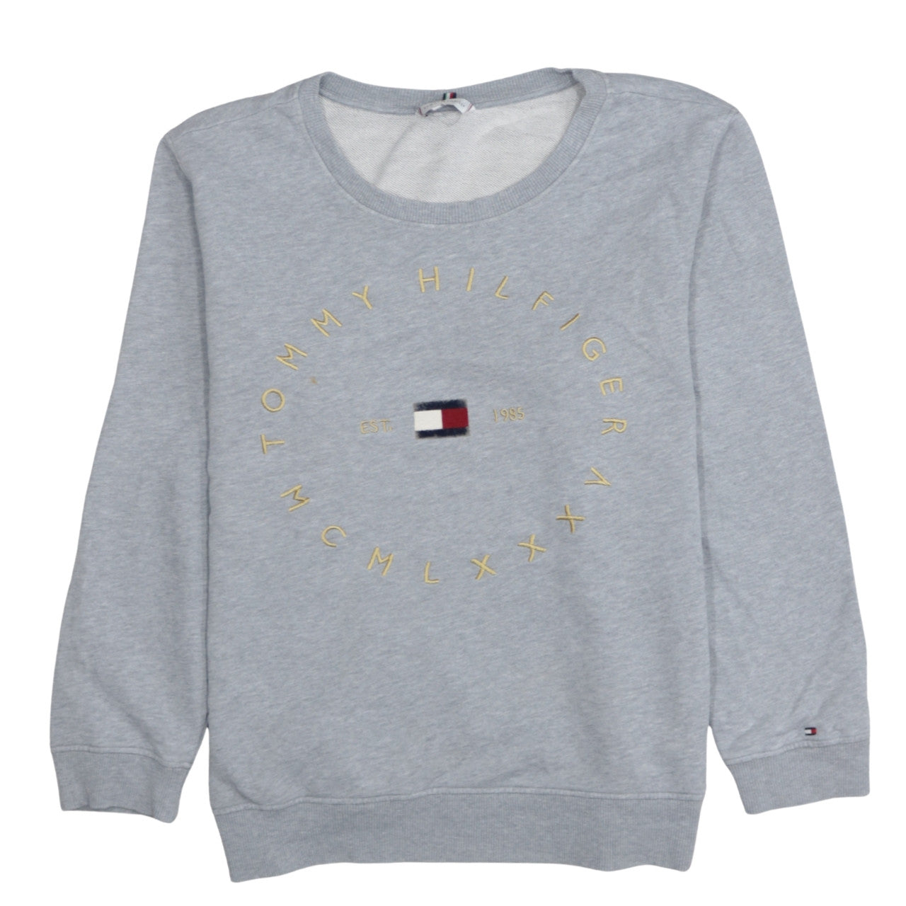 Tommy Hilfiger Men's Grey 2XL Crew Neck Pullover Sweatshirt