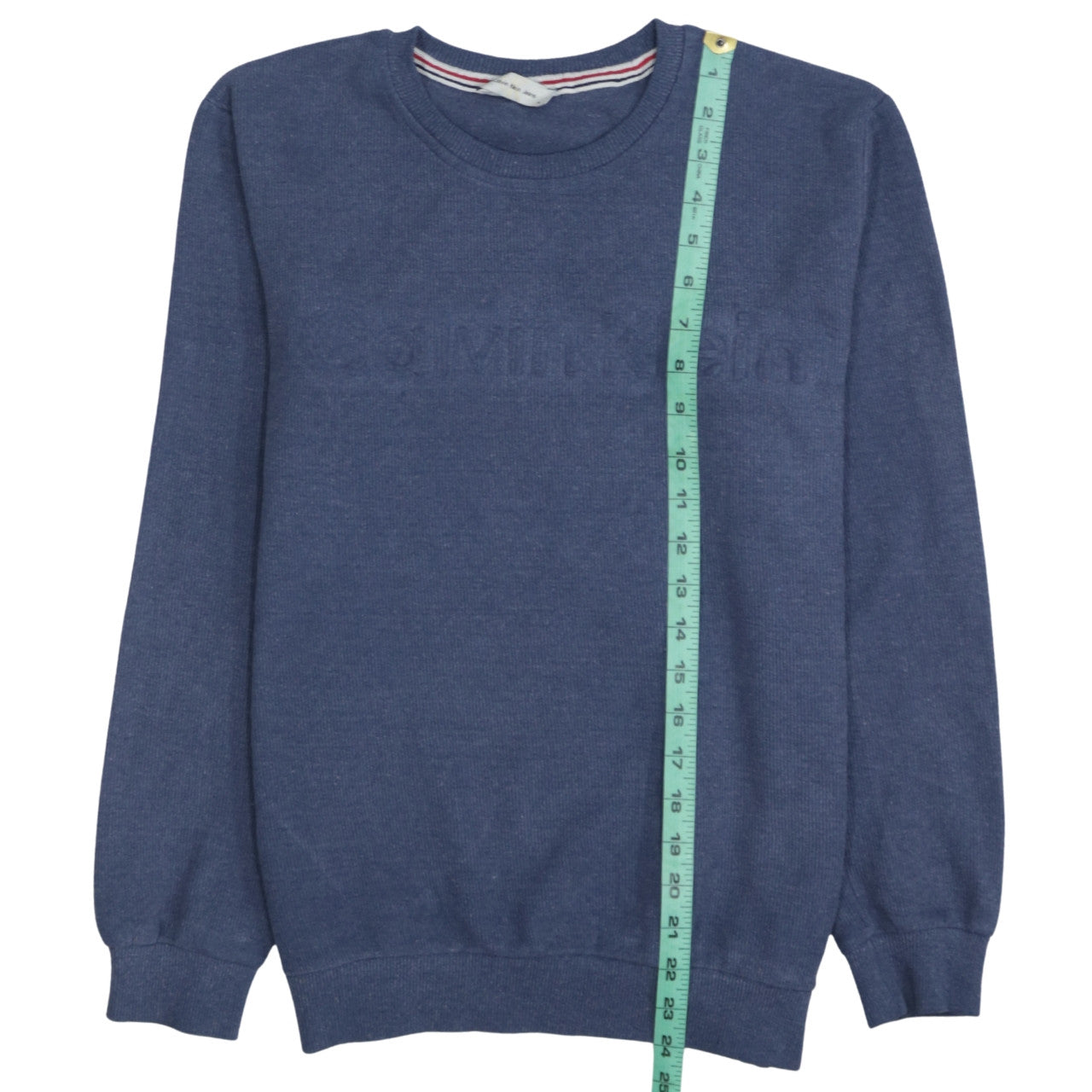 Calvin Klein Jeans Men's Blue Crew Neck Logo Sweatshirt M