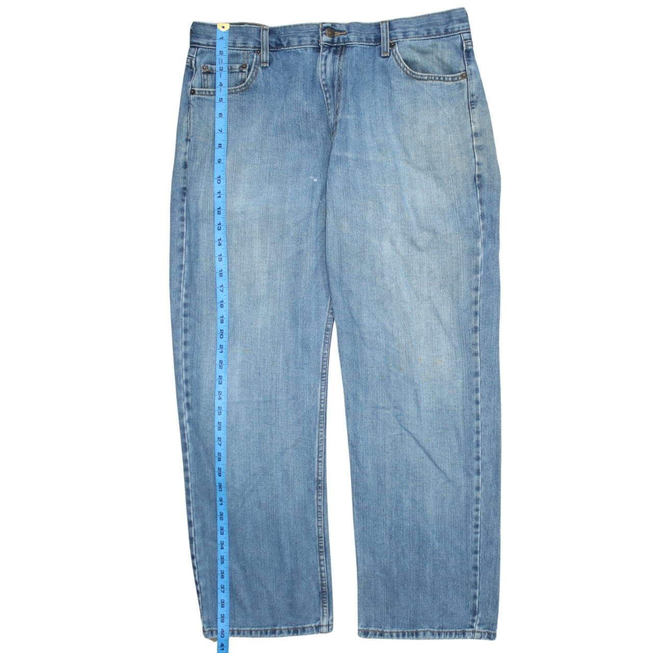 Levi Strauss Authentics Men's Blue Straight Jeans W36 L30 Cotton Denim
