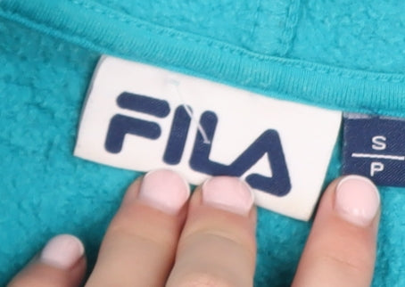 FILA Women’s Blue Full Zip Hooded Fleece Jacket Size S