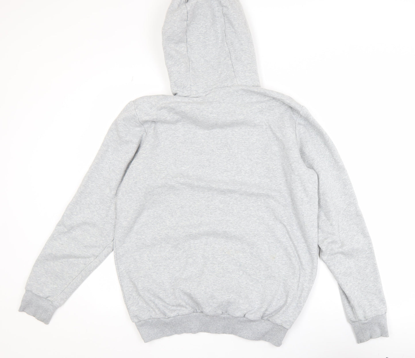 Gymshark Mens Grey Pullover Hoodie Size S Regular Fit Fleece Logo