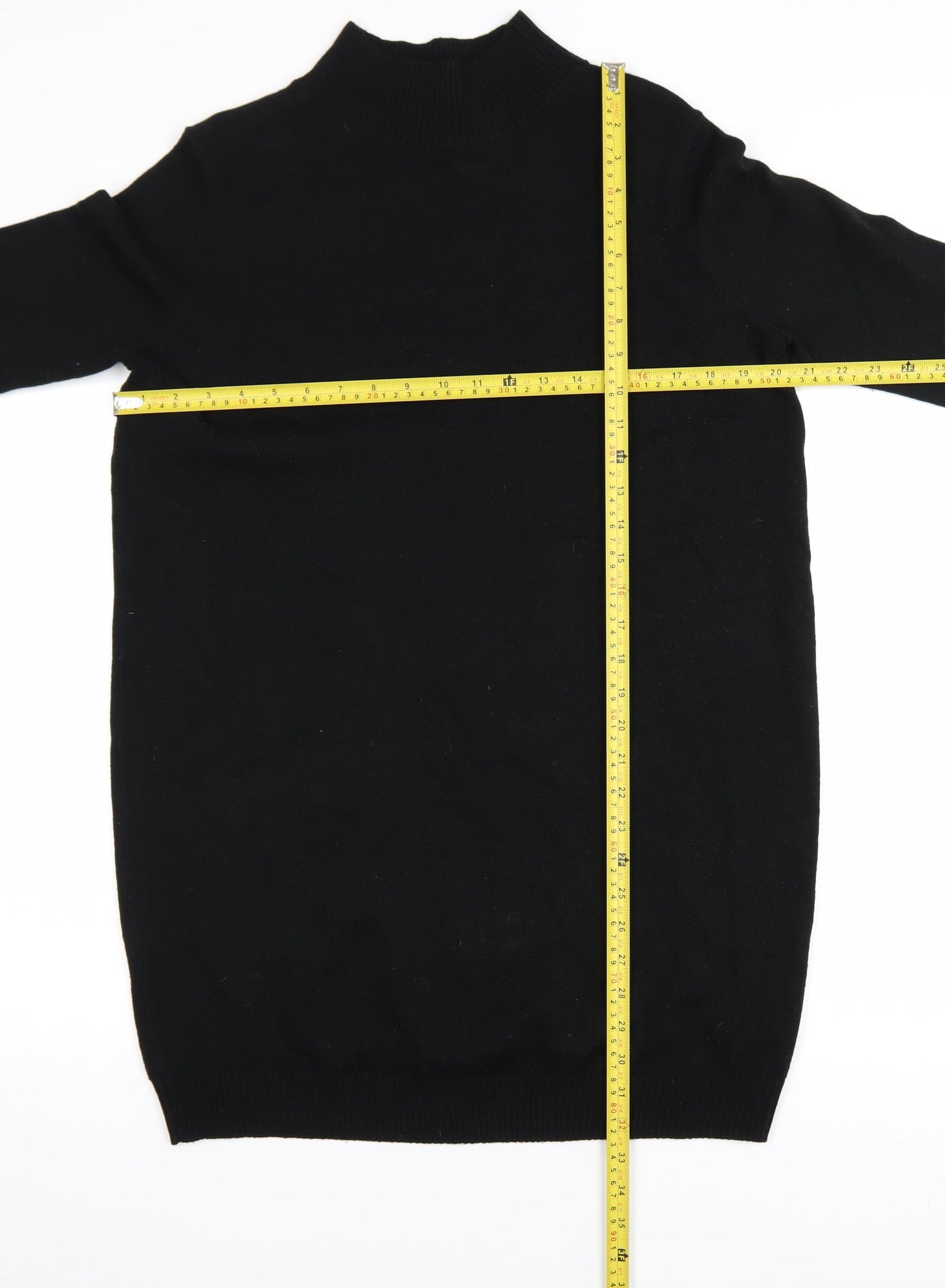 Collusion Women’s Black Size 10 High Neck Long Sleeve Sweater Dress