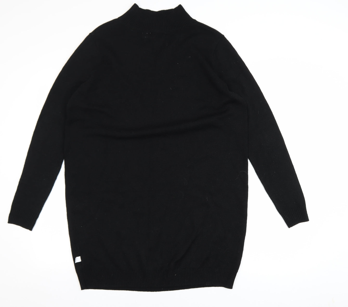 Collusion Women’s Black Size 10 High Neck Long Sleeve Sweater Dress