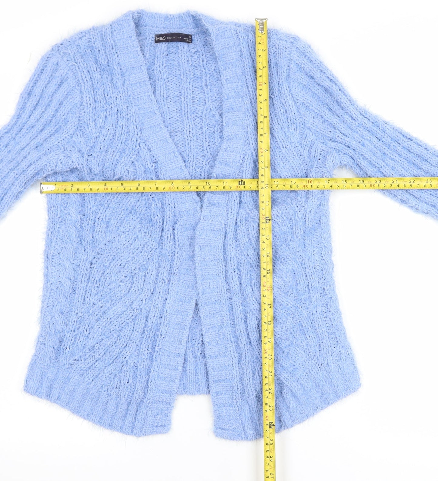 Marks and Spencer Women’s Blue Chunky Knit Cardigan Size S