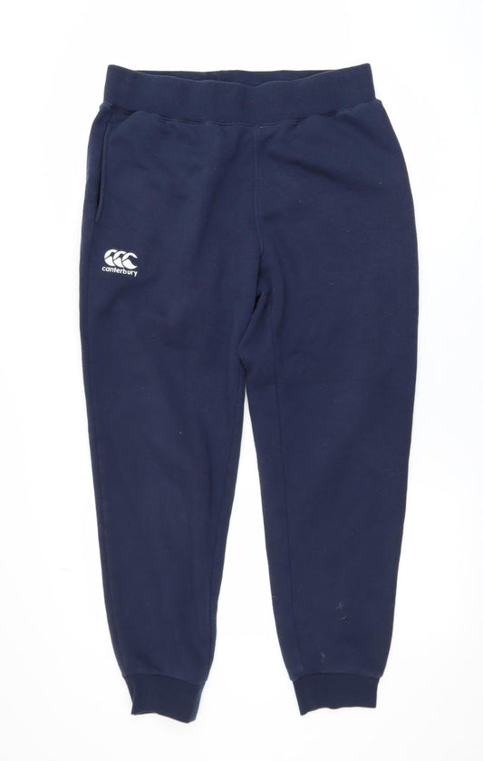 Canterbury Mens Blue Jogger Sweatpants Size 14 Regular Fit