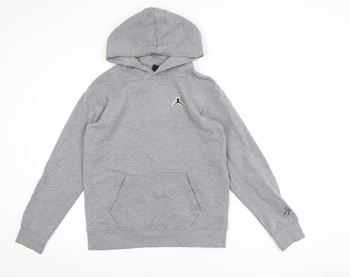Jordan Boys Grey XL 13-15 Years Pullover Hoodie with Logo