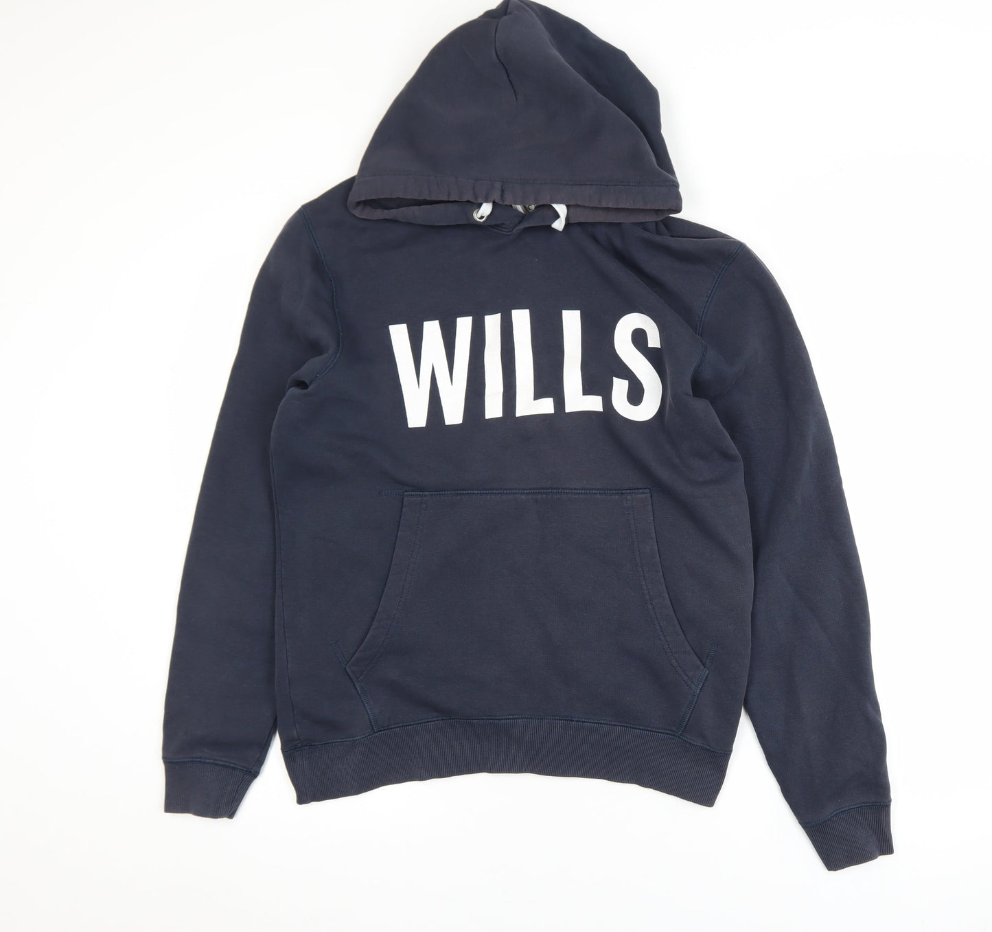 Jack Wills Men's Blue Pullover Hoodie Small Cotton Blend