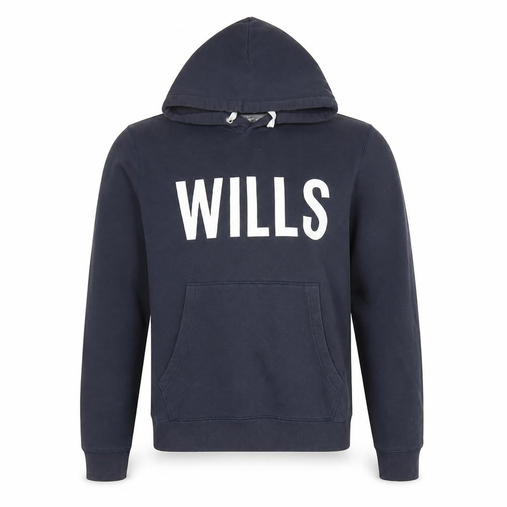 Jack Wills Men's Blue Pullover Hoodie Small Cotton Blend