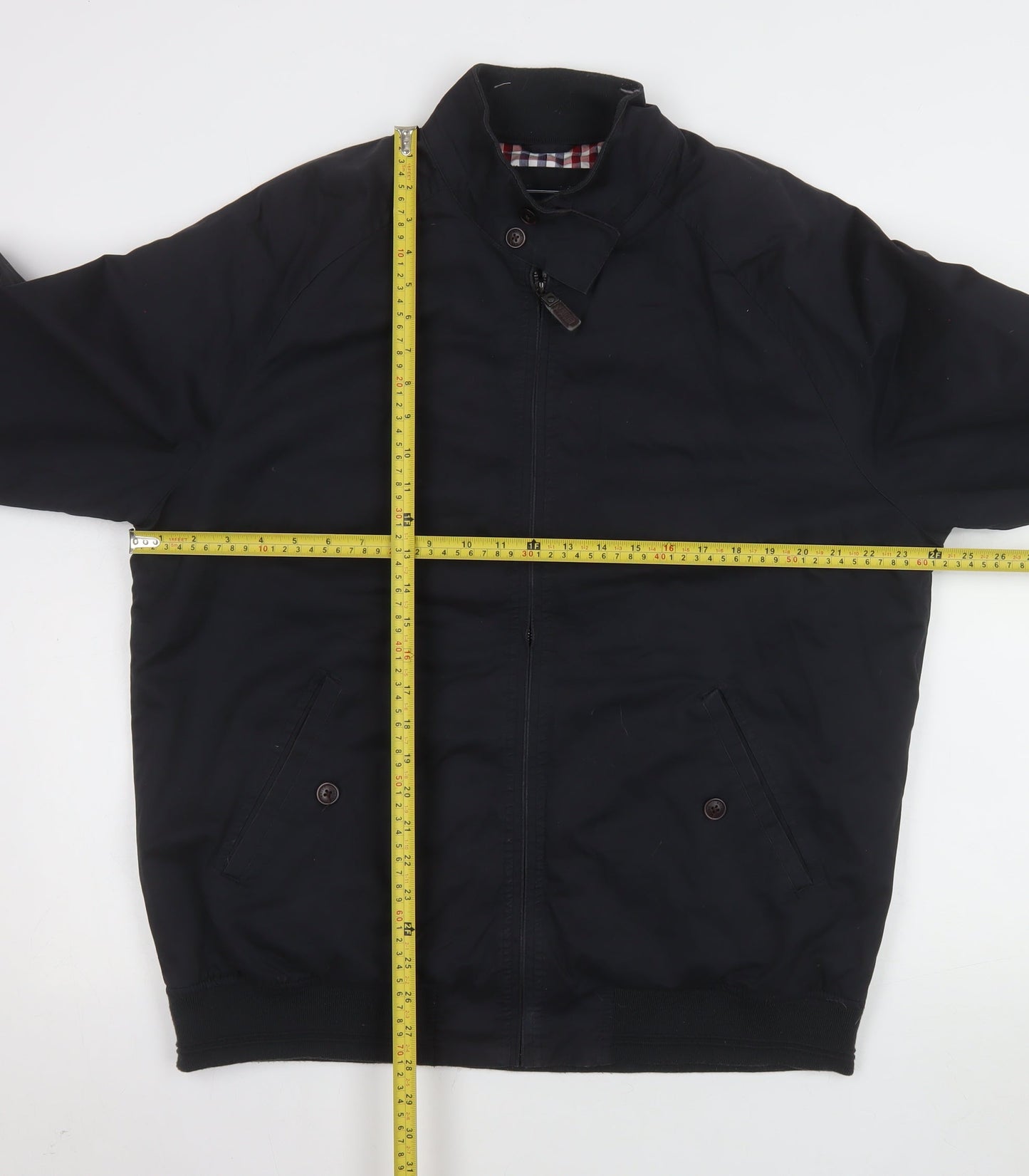 Maine New England Men's Black Bomber Jacket L Classic Twill Full Zip