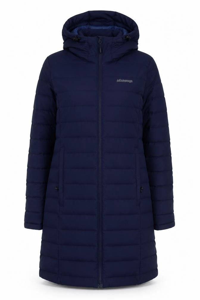 Ayacucho Women's Navy Hooded Down Puffer Jacket Coat Size S