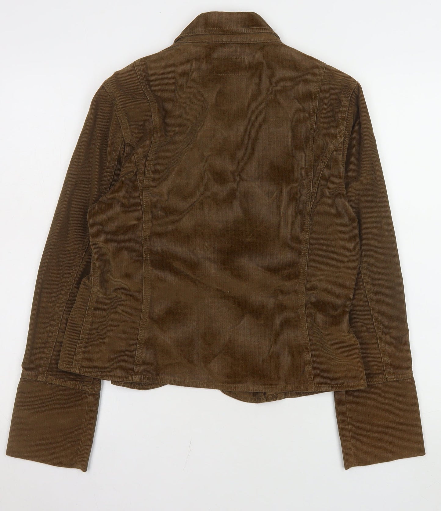 Marks and Spencer Women Brown Corduroy Blazer Size 14