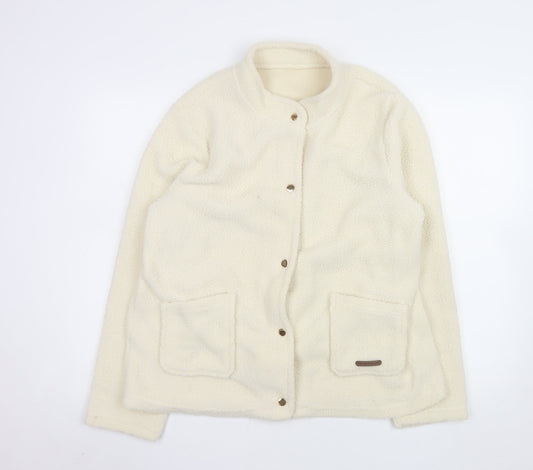 Nathalie Andersen by Damart Women’s Ivory Fleece Jacket Size 18