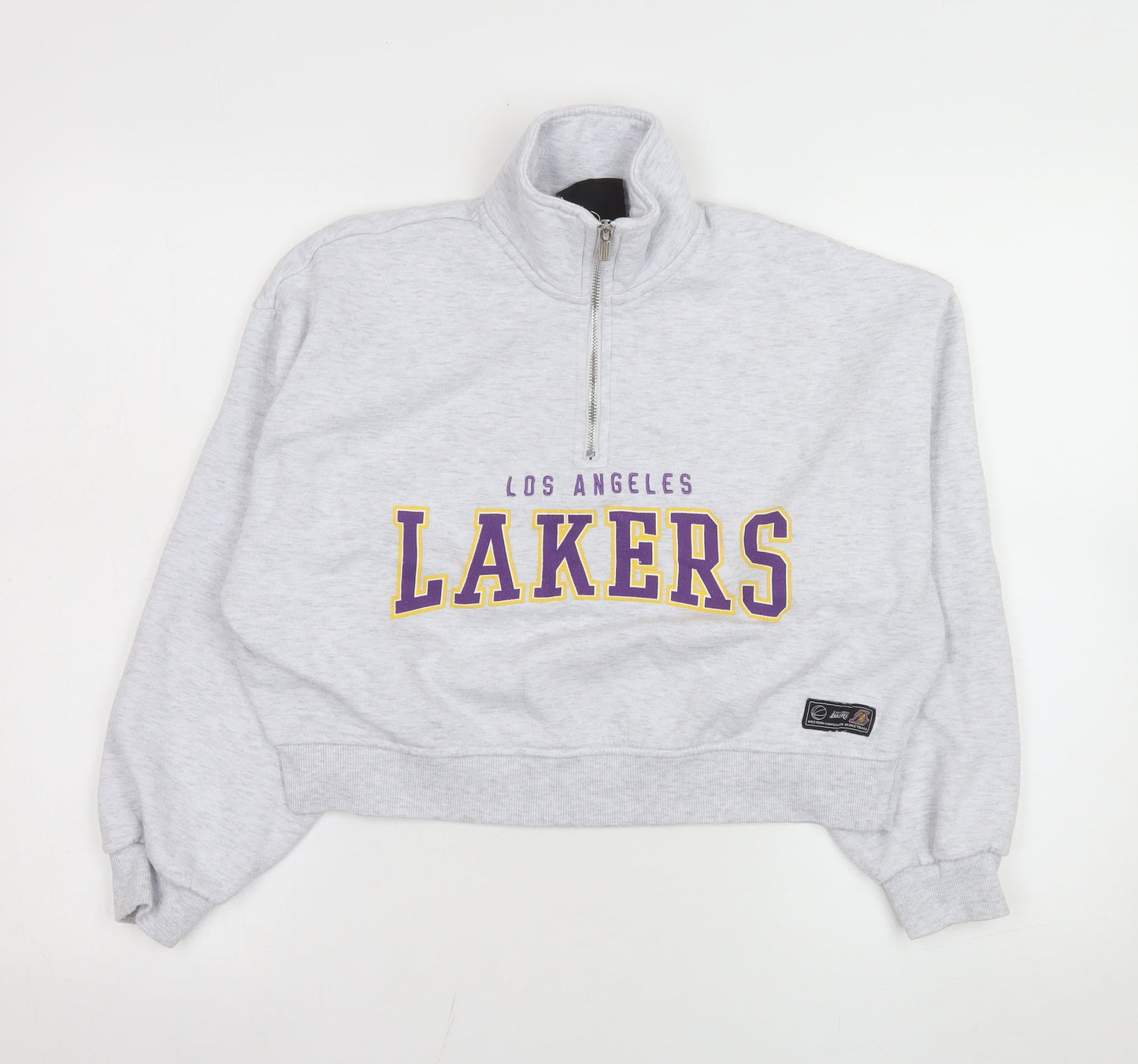 NBA Los Angeles Lakers Grey 1/4 Zip Sweatshirt XS Women's