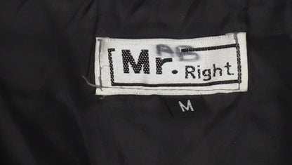 Brand and care label for Mr. Right boys’ grey m quilted puffer jacket lightweight winter coat