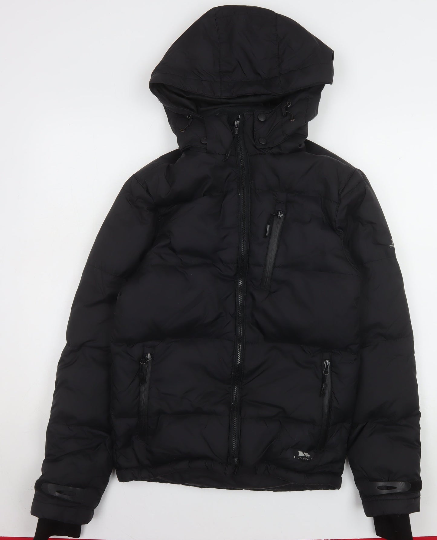 Trespass Men’s Black 2XS Puffer Jacket Hooded Down Insulated Winter Coat