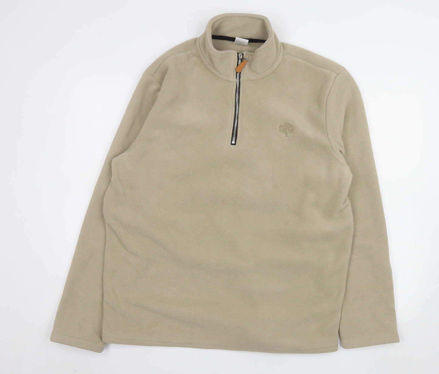 Eikeland Oakspirit Men's Beige Fleece 1/4 Zip Sweatshirt XL