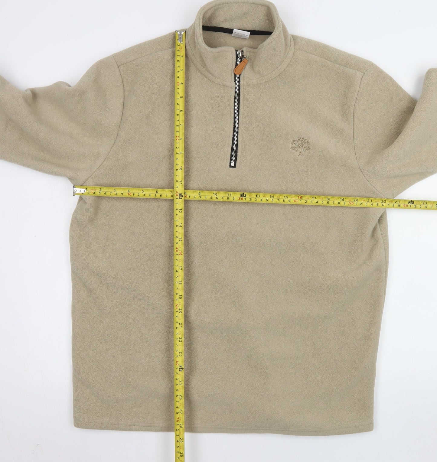 Eikeland Oakspirit Men's Beige Fleece 1/4 Zip Sweatshirt XL
