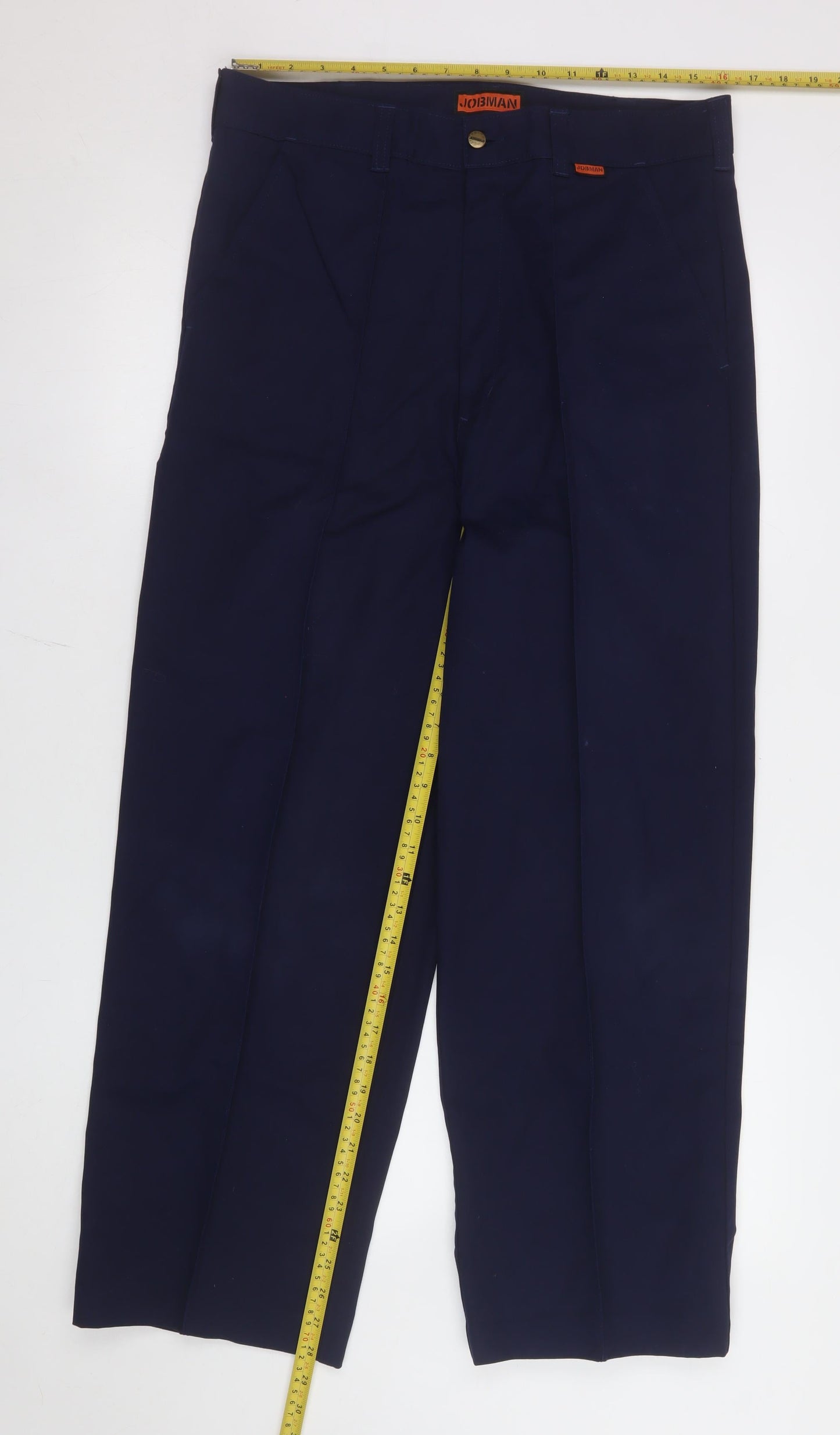 Jobman Men's Blue 34 Cargo Workwear Trousers Cotton Blend