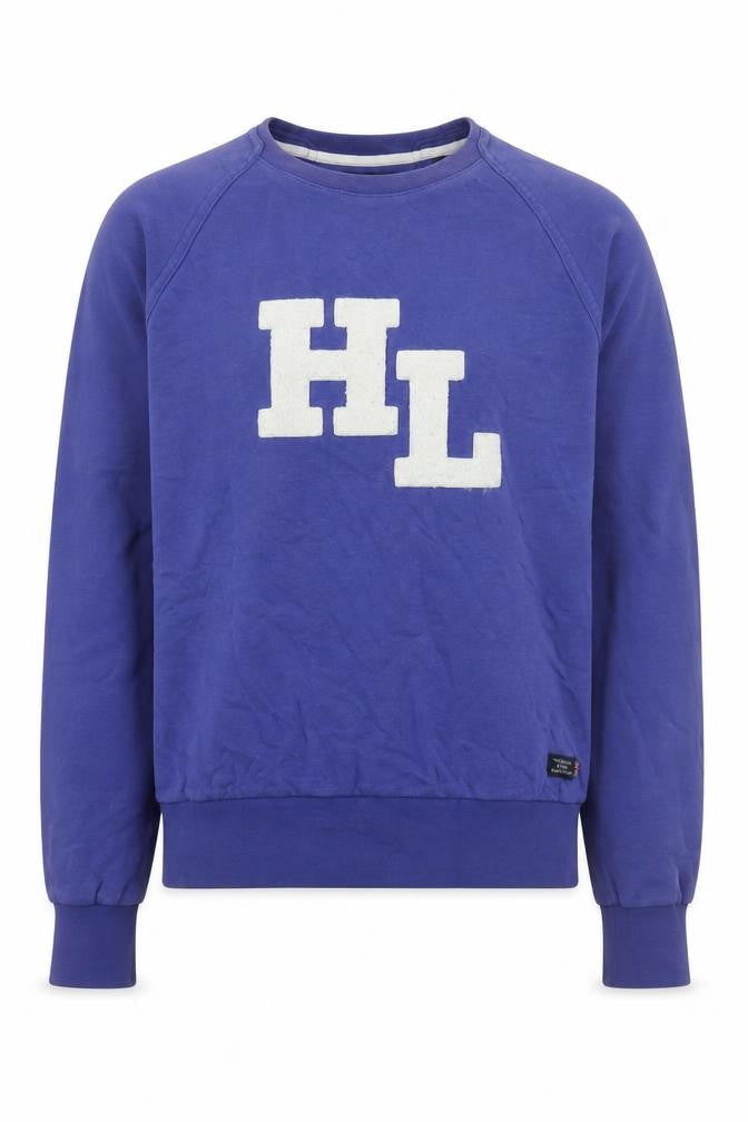 Henri Lloyd Men's Blue M Crew Neck Pullover Logo Sweatshirt