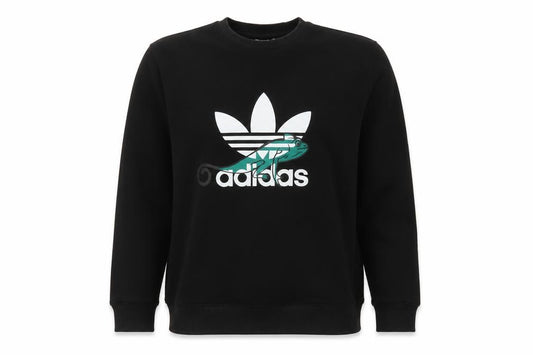 Adidas Men's Black Graphic Pullover Sweatshirt Medium