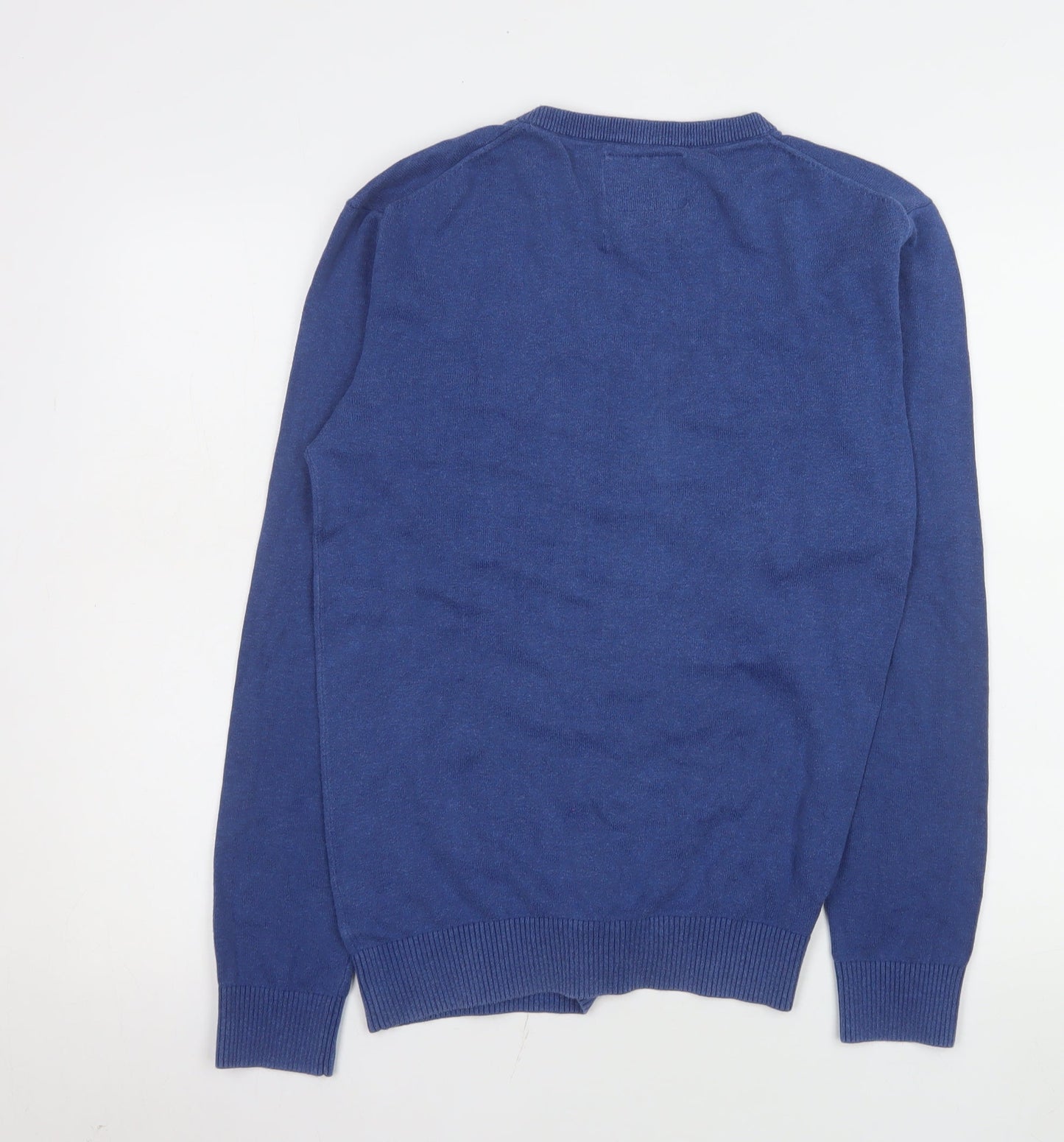 Joules Men's Blue Cotton Crew Neck Pullover Jumper Size S