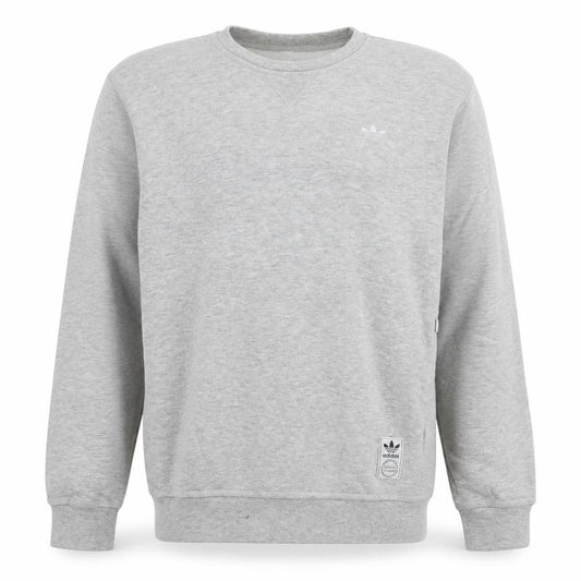 Adidas Men's Grey Crew Neck Pullover Sweatshirt Size S