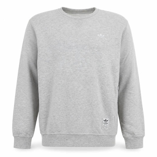 Adidas Men's Grey Crew Neck Pullover Sweatshirt Size S