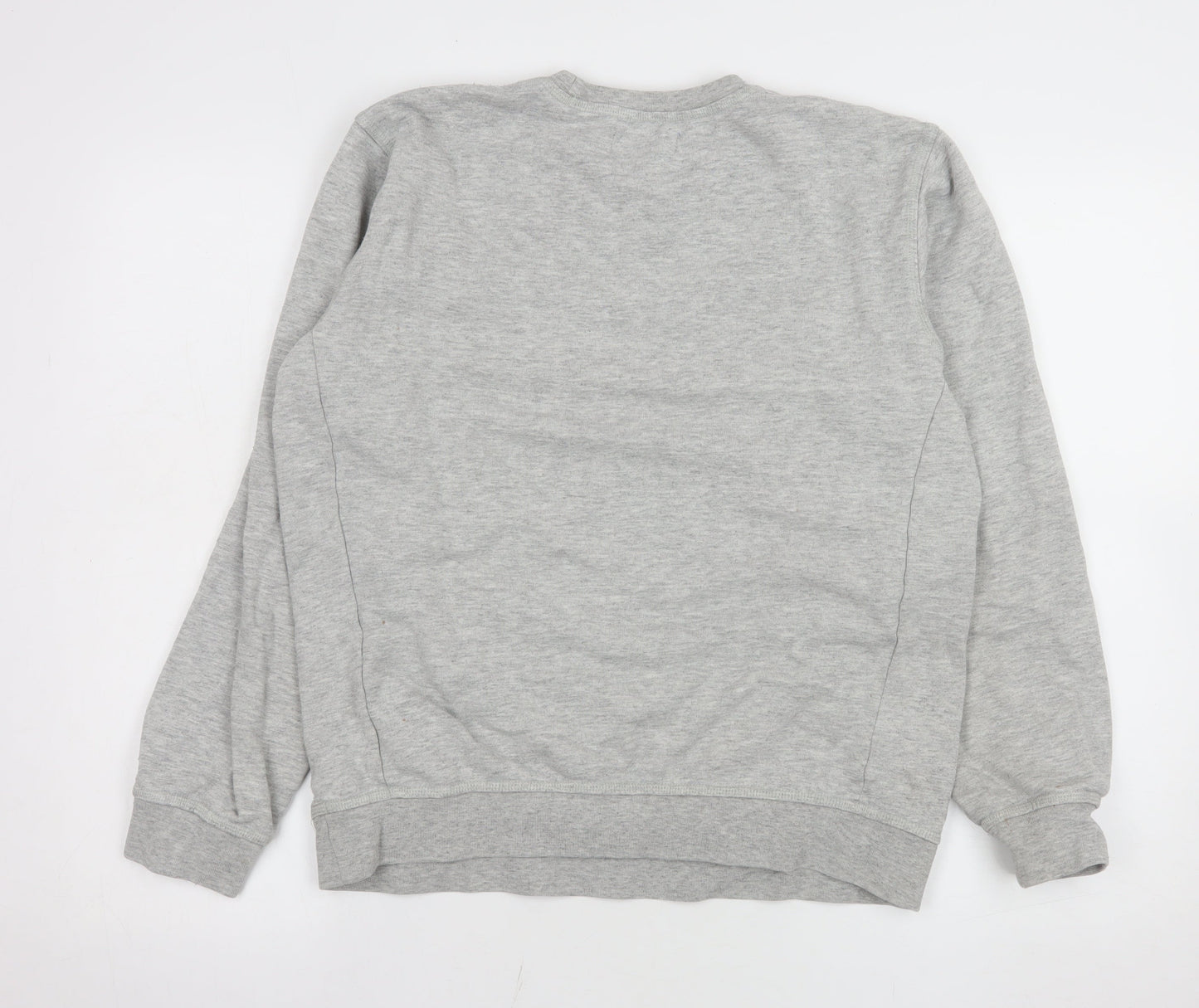 Adidas Men's Grey Crew Neck Pullover Sweatshirt Size S