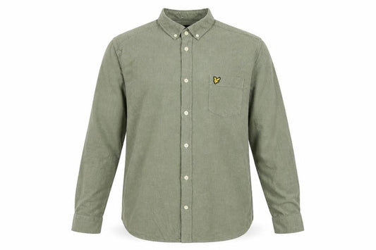 Lyle & Scott Men's Green XL Button-Down Long Sleeve Cotton Shirt