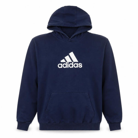Adidas Men's Blue XL Pullover Hoodie Sports Fleece Sweatshirt
