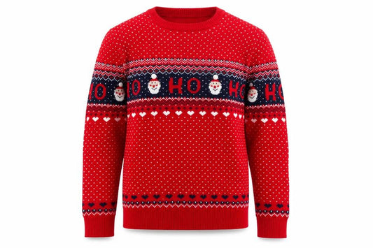 Papaya Men's Red Christmas Santa Jumper Medium Pullover Knit Sweater